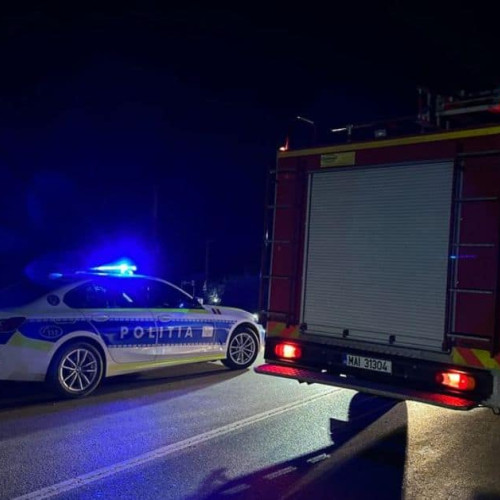Incendiu la un autoturism pe autostrada A1, în apropierea localității Simeria