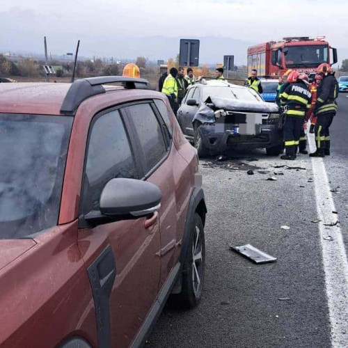 Accident rutier pe autostrada A1 Sebeș-Sibiu