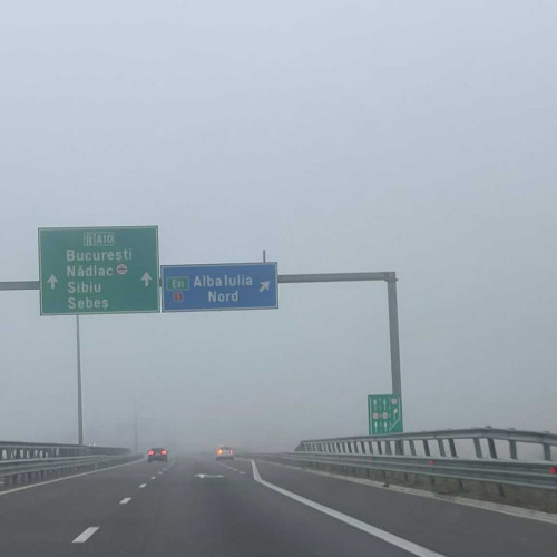 Meteorologii emit cod galben de ceață în județul Alba