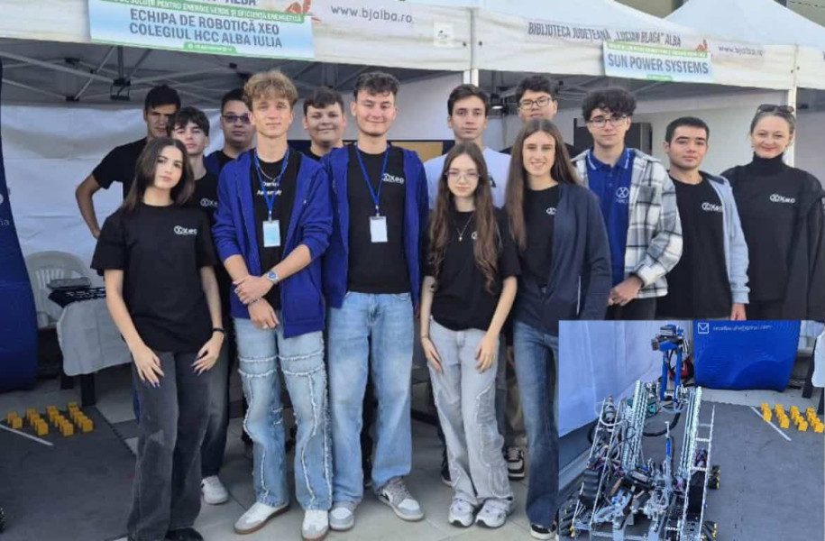 Echipa XEO prezintă robotul "Rica" la târgul Alba Green Energy 2025