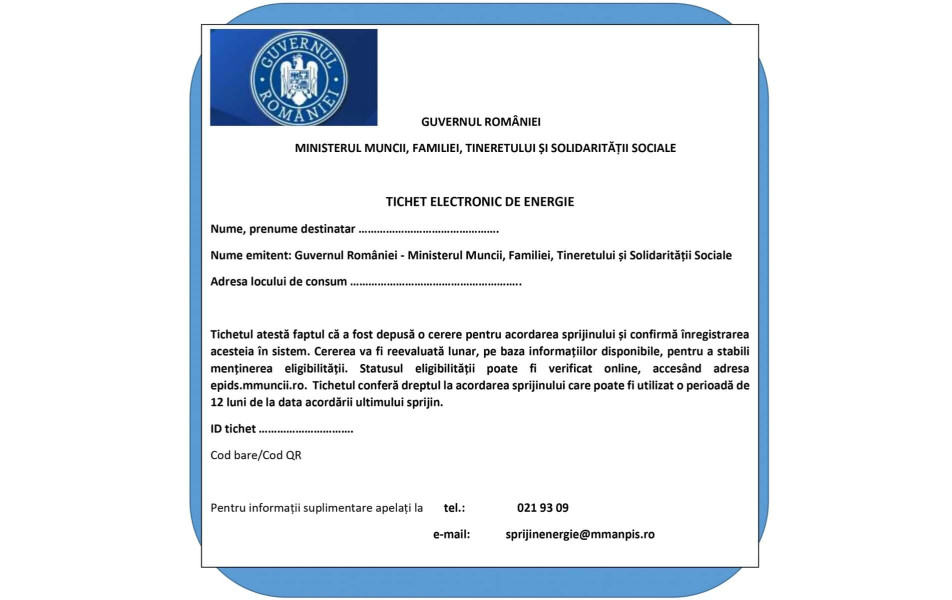 Peste 270.000 de români au primit tichetele de energie pentru facturile din iulie și august