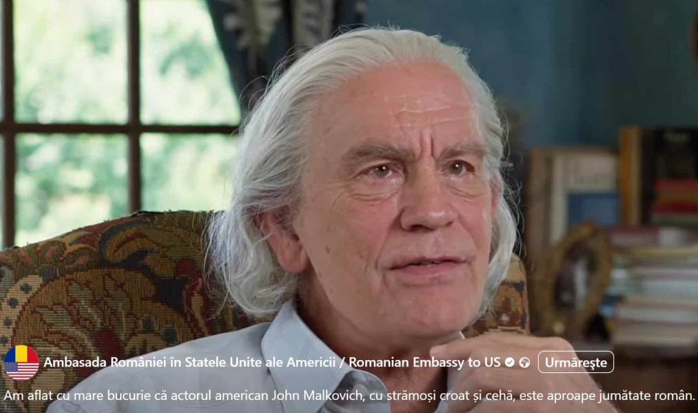 John Malkovich, actor cu rădăcini românești și rol în biografia dirijorului Celibidache