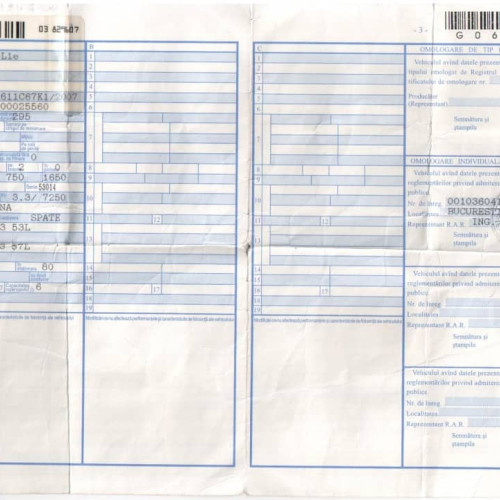 Modificări privind cărțile de identitate ale autovehiculelor în România