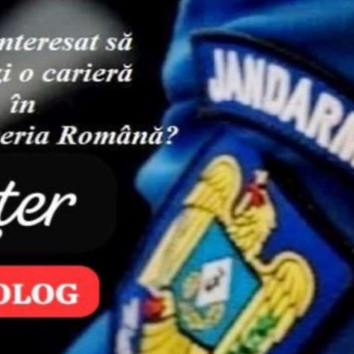 Jandarmeria Alba angajează, din sursă exernă, ofițer specialist psiholog. Condiții de participare la concurs