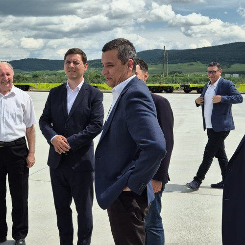 VIDEO: Ministrul Transporturilor, Sorin Grindeanu, vizită în județul Alba, la Decea, Alba Iulia și Cugir. Ce proiecte va susține